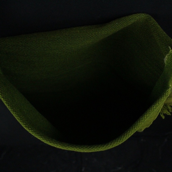 Vintage Green Floral Embroidered Hippie Boho Bag - Picture 5 of 8